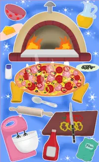 принцесса приготовление пиццы Screen Shot 3