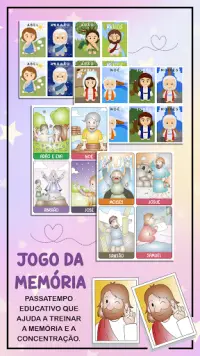 Jesus Kids Brasil - Jogo da memória Screen Shot 1