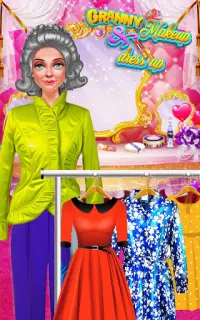 Granny Makeup Salon & Dress up Party Screen Shot 2