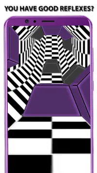3D Tunnel Hypnotize Game - Infinite Rush Game Free Screen Shot 0