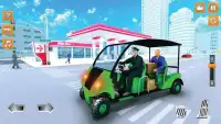 ショッピングモールタクシー運転2018：ファミリーカーゲーム Screen Shot 9