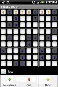 Sudoku Touch Screen Shot 1