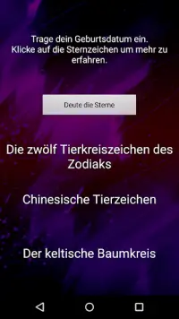 Sternkreiszeichen App Screen Shot 0