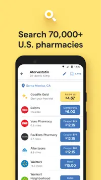 GoodRx: Prescription Drugs Discounts & Coupons App Screen Shot 3