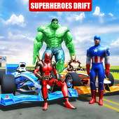 सुपर हीरो असली कार रेसिंग: सुपर हीरो गेम्स 2018