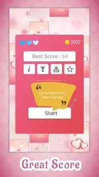 Heart Piano Tiles Screen Shot 0