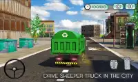 Sweeper Truck: City Roads Screen Shot 4