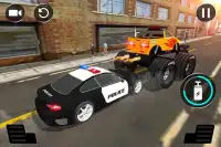 Police Chase Monster Truck in City Screen Shot 0