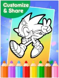 How To Color Sonic theHedgehog Screen Shot 1