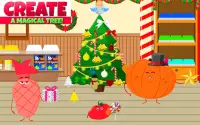 Christmas - Fruits Vs Veggies - Snow Game for Kids Screen Shot 0
