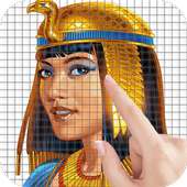 Cleopatra Color by Number - Pixel Art Game