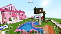 Pink House Pixel craft 2019 Map for Girls Screen Shot 4