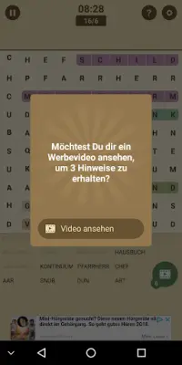 Wortsuche, Wortpuzzle, Wortspiel deutsch - Sermox Screen Shot 4