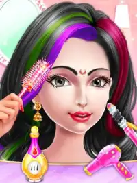 فتاة صالون الزفاف الهندي - صالون الهندي ألعاب Screen Shot 2