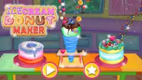 Ice cream donuts maker: juegos de cocina de Screen Shot 0