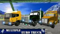 Snow Euro Truck Drift Racing Screen Shot 1
