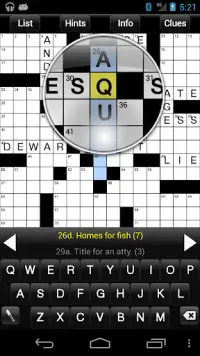 Crossword Light Screen Shot 1