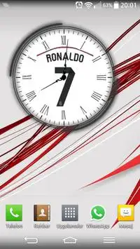 Widget de Reloj de Cristiano Ronaldo Screen Shot 1