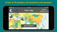 World Map & Geography Quiz Screen Shot 3