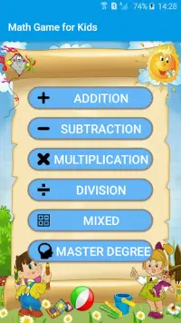 Math Game for Kids Screen Shot 0
