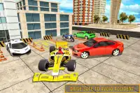 فورمولا 1 موقف سيارات 3D: موقف سيارات سيارة ألعاب Screen Shot 1