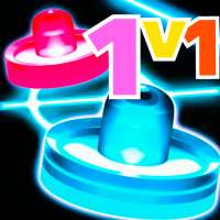 Air Hockey 1v1: Neon Glow Airhockey 1vs1 2 Players