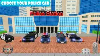 cực điều khiển trường học cảnh sát ô tô đậu xe 3D Screen Shot 5