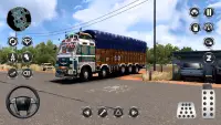 camión indio conduciendo campo Screen Shot 1