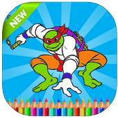 🍀 Coloring book for Turtles Ninja Legends