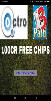 Teen Patti 100cr Free Chips Screen Shot 0