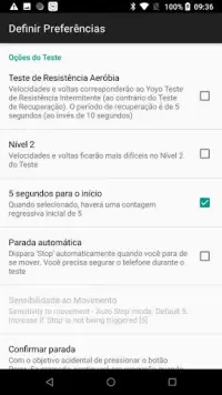 Teste Intermitente Yo-Yo Screen Shot 3