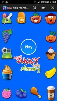 Funny Memory Game for Kids Screen Shot 0
