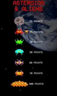 Asteroids and Aliens Screen Shot 0