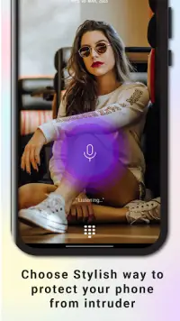 Voice App Lock Screen Screen Shot 1