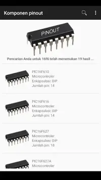 Electronic Component Pinouts Screen Shot 1