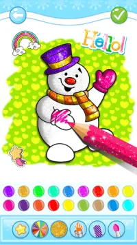 Christmas Coloring Game - Learn Colors Screen Shot 5