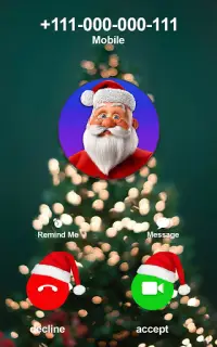 Christmas Santa Clause Call You: Prank Video Call Screen Shot 0