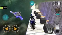 トリッキーバイクレース3Dギャラクシースタント Screen Shot 1