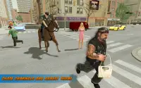 3D Polisi NY Horse Chase VS Kota Pidana melarikan Screen Shot 2
