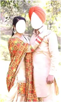Couple Punjabi Wedding Frames Screen Shot 1