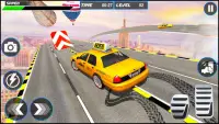 Extreme City Taxi Car Stunt : Ramp Car Stunts Game Screen Shot 2