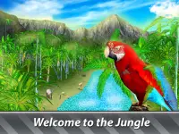 Jungle Parrot Simulator - try wild bird survival! Screen Shot 8