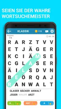 Word Search German Puzzle Game Screen Shot 7