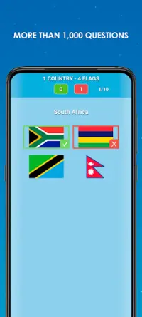 Landen, hoofdsteden en vlaggen van de wereld Screen Shot 2