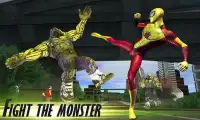 Flying Spider Hero Vs Super Monster: City Battle Screen Shot 2