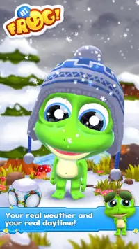 Hi Frog! - Free pet game app Screen Shot 0