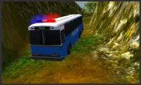 Police Bus Mountain Driving Screen Shot 3