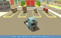 Blocky Truck Driver: Urban Transport Screen Shot 4