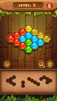 Bloco de quebra-cabeça: Hexa Block Jogos de puzzle Screen Shot 1