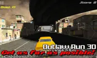 Outlaw run 3D - Racing Cars Screen Shot 1